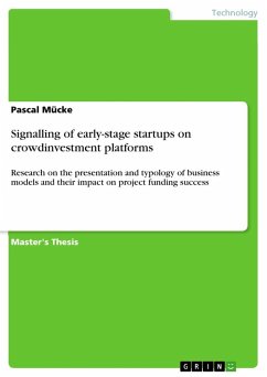 Signalling of early-stage startups on crowdinvestment platforms - Mücke, Pascal