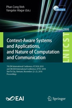 Context-Aware Systems and Applications, and Nature of Computation and Communication