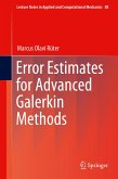 Error Estimates for Advanced Galerkin Methods