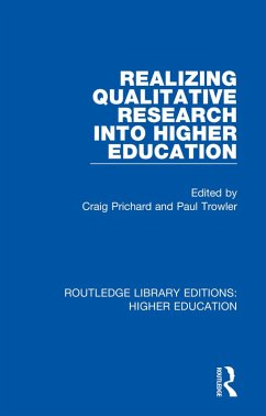Realizing Qualitative Research into Higher Education (eBook, PDF)