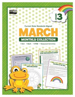 Cover March Monthly Collection, Grade 3 (eBook, PDF)