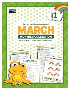 Cover March Monthly Collection, Grade 1 (eBook, PDF)