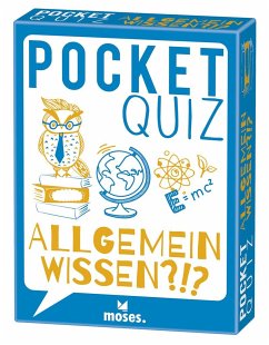 Moses MOS00019 - Poket Quiz, Allgemeinwissen?!?!, Fragespiel, Mitbringspiel, Reisespiel