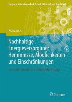 Nachhaltige Energieversorgung: Hemmnisse, Möglichkeiten und Einschränkungen - Joos, Franz