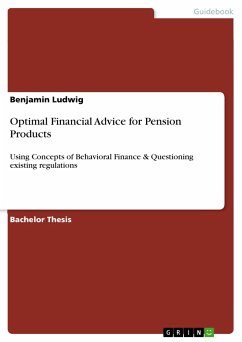 Optimal Financial Advice for Pension Products (eBook, PDF) - Ludwig, Benjamin