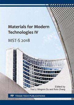 Cover Materials for Modern Technologies IV (eBook, PDF)