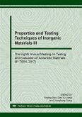Properties and Testing Techniques of Inorganic Materials III (eBook, PDF)