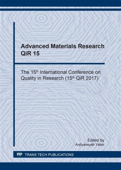 Advanced Materials Research QiR 15 (eBook, PDF)