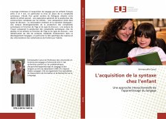 Cover L'acquisition de la syntaxe chez l'enfant