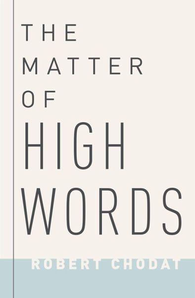 The Matter of High Words (eBook, PDF) The Matter of High Words (eBook, PDF)