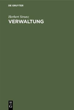 Verwaltung (eBook, PDF) - Strunz, Herbert