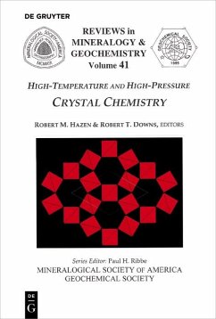Cover High-Temperature and High Pressure Crystal Chemistry (eBook, PDF)
