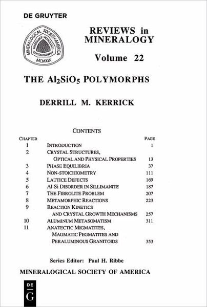 The Al2SiO5 Polymorphs (eBook, PDF) The Al2SiO5 Polymorphs (eBook, PDF)