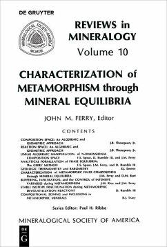 Cover Characterization of Metamorphism through Mineral Equilibria (eBook, PDF)