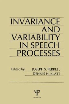 invariance and Variability in Speech Processes