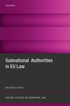 Subnational Authorities in EU Law (eBook, PDF) - Finck, Michèle