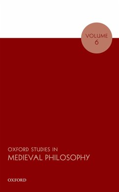 Cover Oxford Studies in Medieval Philosophy Volume 6 (eBook, PDF)