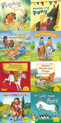 Pixi-8er-Set 259: Ponygeschichten mit Pixi (8x1 Exemplar) - Luhn, Usch; Schwarz, Katrin M.; Fiedler, Amrei; Rahlff, Ruth; Frisque, Anne-Marie; Leintz, Laura; Paulsen, Rüdiger; Pfeffer, Rosa