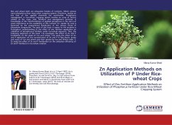 Zn Application Methods on Utilization of P Under Rice-wheat Crops - Bhatt, Manoj Kumar