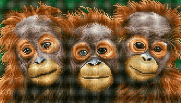 DIAMOND DOTZ 2524941 - Diamond Painting Orang Utans DIAMOND DOTZ 2524941 - Diamond Painting Orang Utans