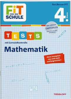 Cover FiT FÜR DIE SCHULE. Tests mit Lernzielkontrolle. Mathematik 4. Klasse