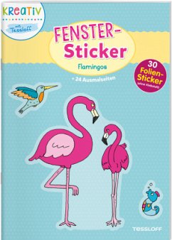 Fenster-Sticker Flamingos Cover Fenster-Sticker Flamingos