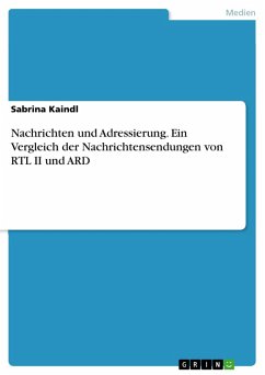 Nachrichten und Adressierung. Ein Vergleich der Nachrichtensendungen von RTL II und ARD (eBook, PDF)