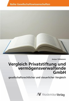 Vergleich Privatstiftung und vermögensverwaltende GmbH - Vidlanovic, Josipa