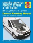 Citroen Dispatch, Peugeot Expert & Fiat Scudo Diesel 56 to 16 (07 - Aug 16) Haynes Repair Manual