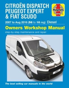 Citroen Dispatch, Peugeot Expert & Fiat Scudo Diesel 56 to 16 (07 - Aug 16) Haynes Repair Manual - Haynes Publishing