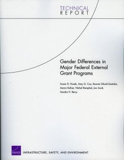 Gender Differences in Major Federal External Grant Programs - Rand Corporation; Cox, Amy G; Ghosh-Dastidar, Bonnie; Kofner, Aaron