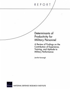 Determinants of Productivity for Military Personnel - Kavanagh, Jennifer