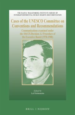 Cases of the UNESCO Committee on Conventions and Recommendations