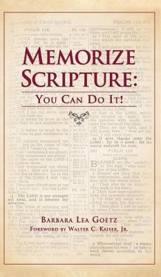 Memorize Scripture - Goetz, Barbara Lea