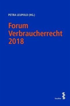 Forum Verbraucherrecht 2018 - Leupold, Petra