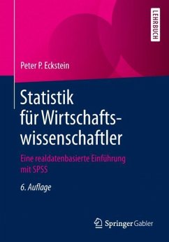 Statistik für Wirtschaftswissenschaftler - Eckstein, Peter P.