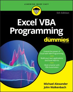 Excel VBA Programming For Dummies (eBook, PDF) - Alexander, Michael; Walkenbach, John