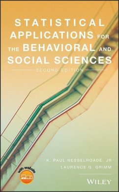 Statistical Applications for the Behavioral and Social Sciences (eBook, PDF) - Nesselroade, K. Paul; Grimm, Laurence G.