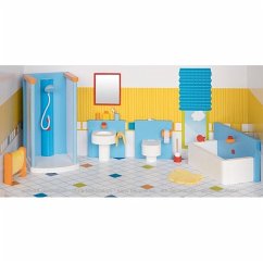 Goki 51541 - Badezimmer, Puppenmöbel, Puppenhaus