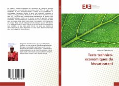 Cover Tests technico-economiques du biocarburant