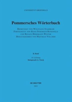 Striepwark bis Treck / Pommersches Wörterbuch BAND II, 10. Lieferung