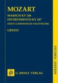 Marsch KV 248 und Divertimento KV 247 SE, Studienpartitur (Besetzung: 2 Hörner (F), 2 Violinen, Viola, Basso)