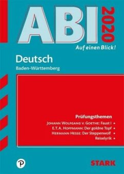 Abi - auf einen Blick! Deutsch Baden-Württemberg 2020