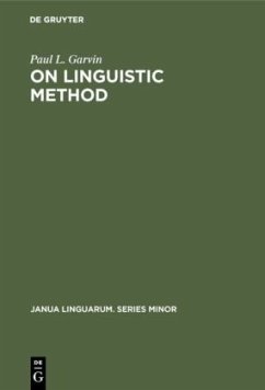 On Linguistic Method - Garvin, Paul L.
