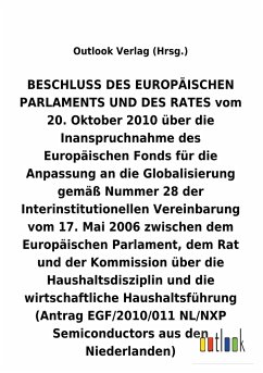 BESCHLUSS vom 20. Oktober 2010 über die Inanspruchnahme des Europäischen Fonds für die Anpassung an die Globalisierung gemäß Nummer 28 der Interinstitutionellen Vereinbarung vom 17. Mai 2006 über die Haushaltsdisziplin und die wirtschaftliche Haushaltsführung
