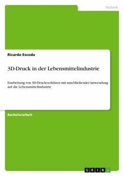 3D-Druck in der Lebensmittelindustrie - Escoda, Ricardo