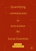 Quantifying Approaches to Discourse for Social Scientists (eBook, PDF)