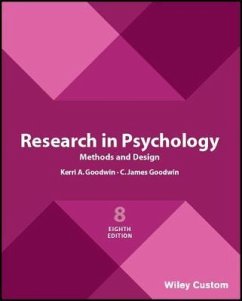 Research in Psychology Methods and Design 8e - Goodwin, C. James (Wheeling Jesuit College)