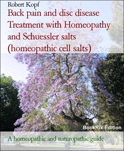 Cover Back pain and disc disease Treatment with Homeopathy and Schuessler salts (homeopathic cell salts) (eBook, ePUB)