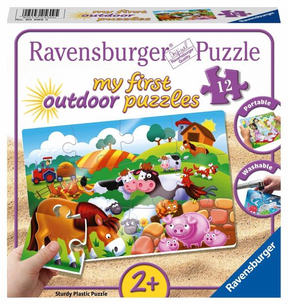 12 Teile Ravensburger Kinder Puzzle my first puzzles outdoor Feuerwehr 05613 